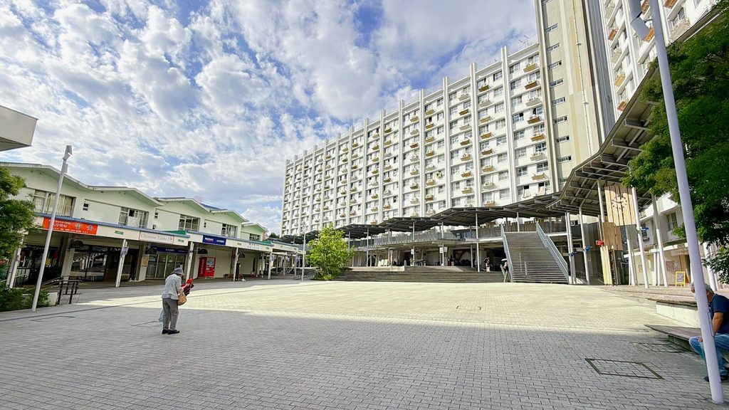 再整備された洋光台中央団地の中央広場